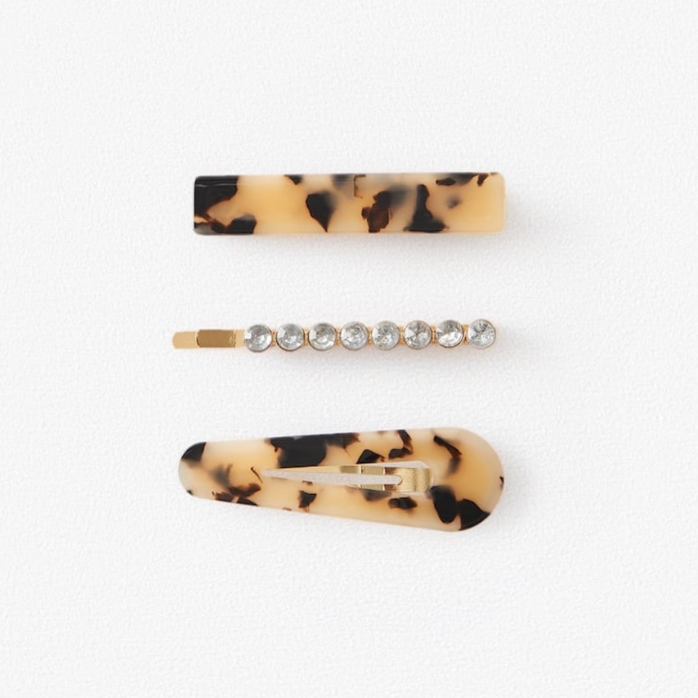 Three - pack of pearly barrettes